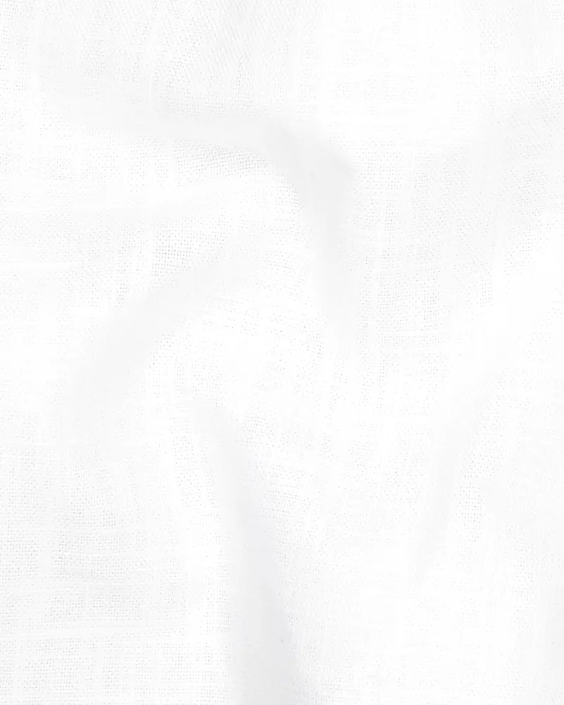 Snow White Luxurious Linen Sports Suit 3