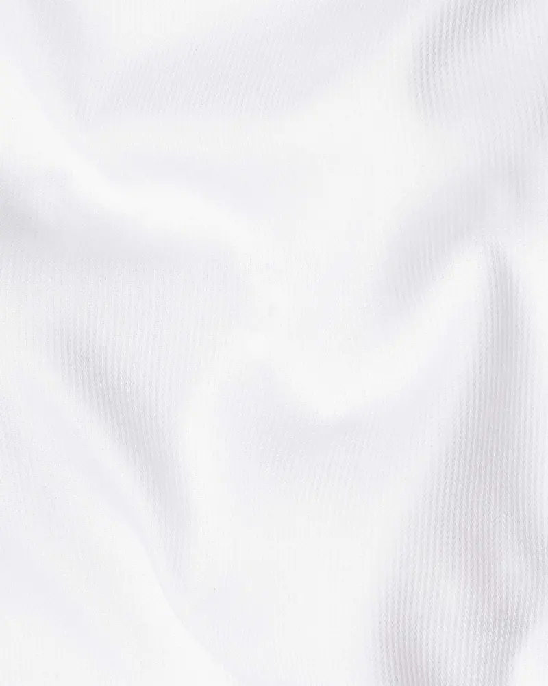Snow White Pinstriped Premium Cotton Shirt 2