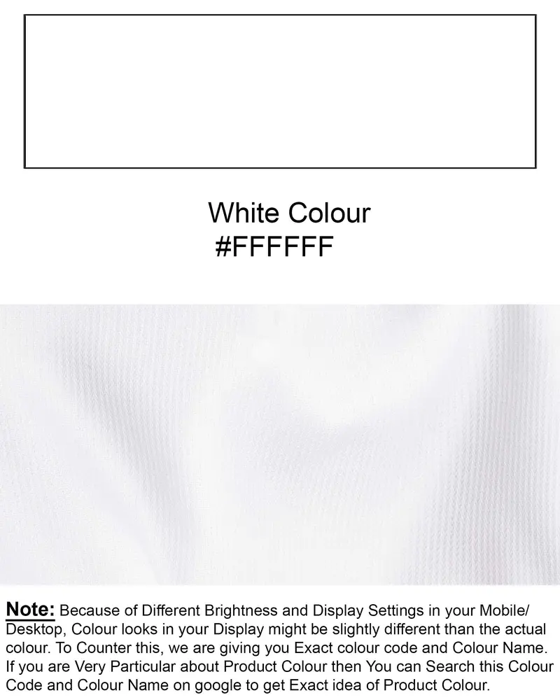 Snow White Pinstriped Premium Cotton Shirt 8