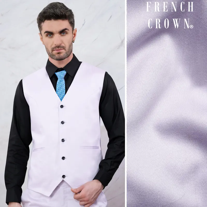 Snuff Lavender Premium Cotton Waistcoat 1