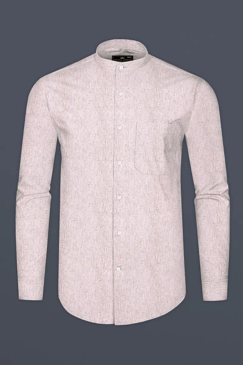 Soft Amber Peach Chambray Shirt 4
