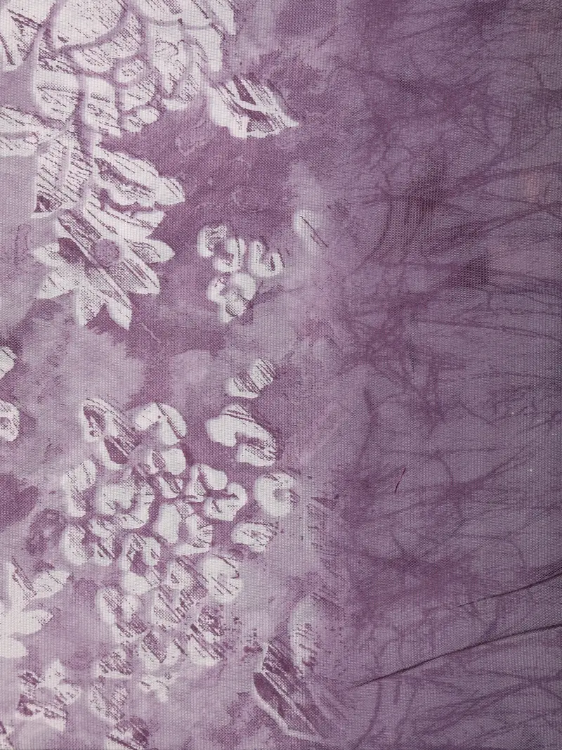 Soft Mauve Purple Floral Woven Design Blended Cotton Saree 2