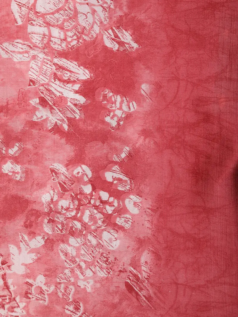 Soft Rosewood Red Floral Woven Design Blended Cotton Saree 2