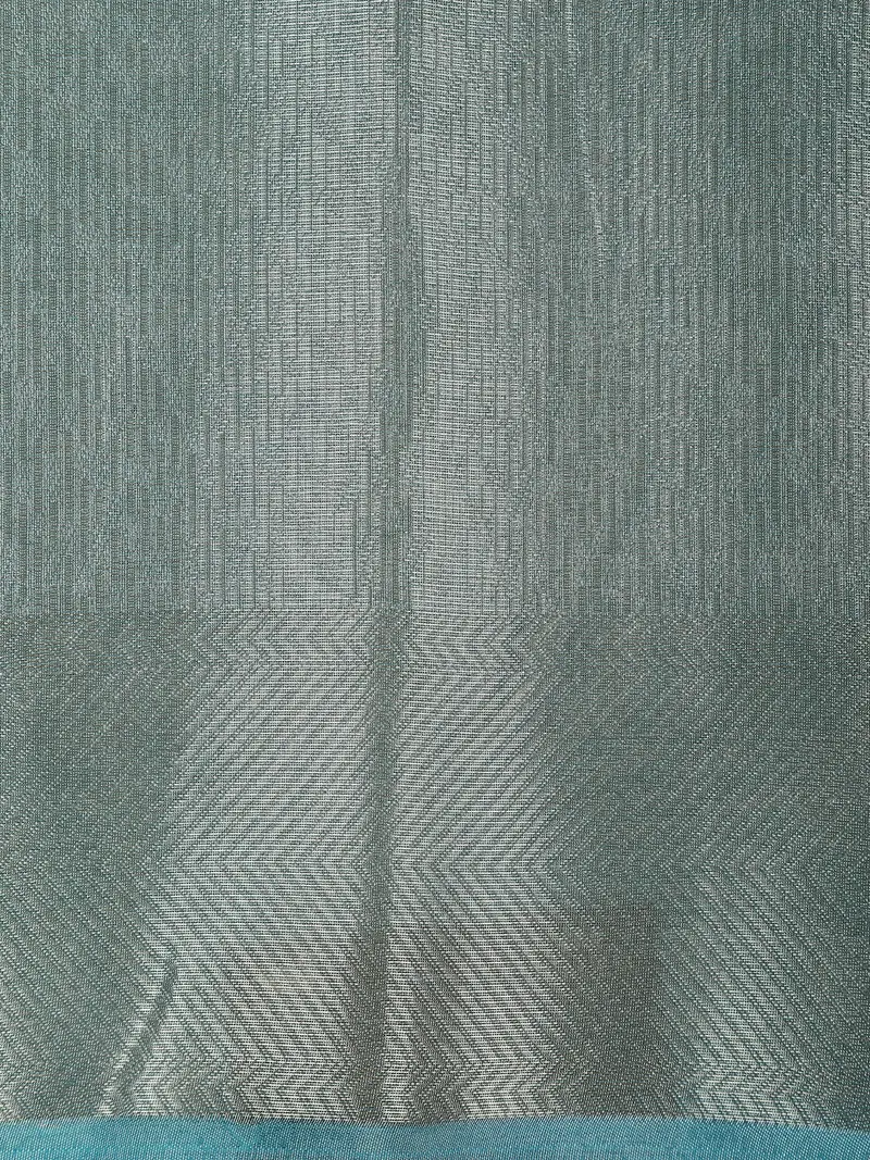 Soft Silver Grey Woven Design Tissue Silk Fancy Saree 2