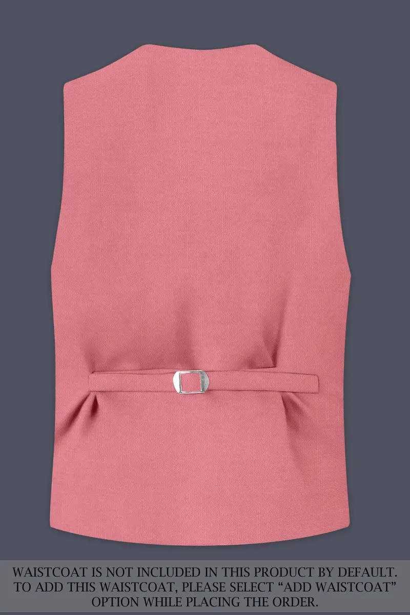Solaro-Coral Orange Wool Rich Slight Stretch Single Breasted Suit 17