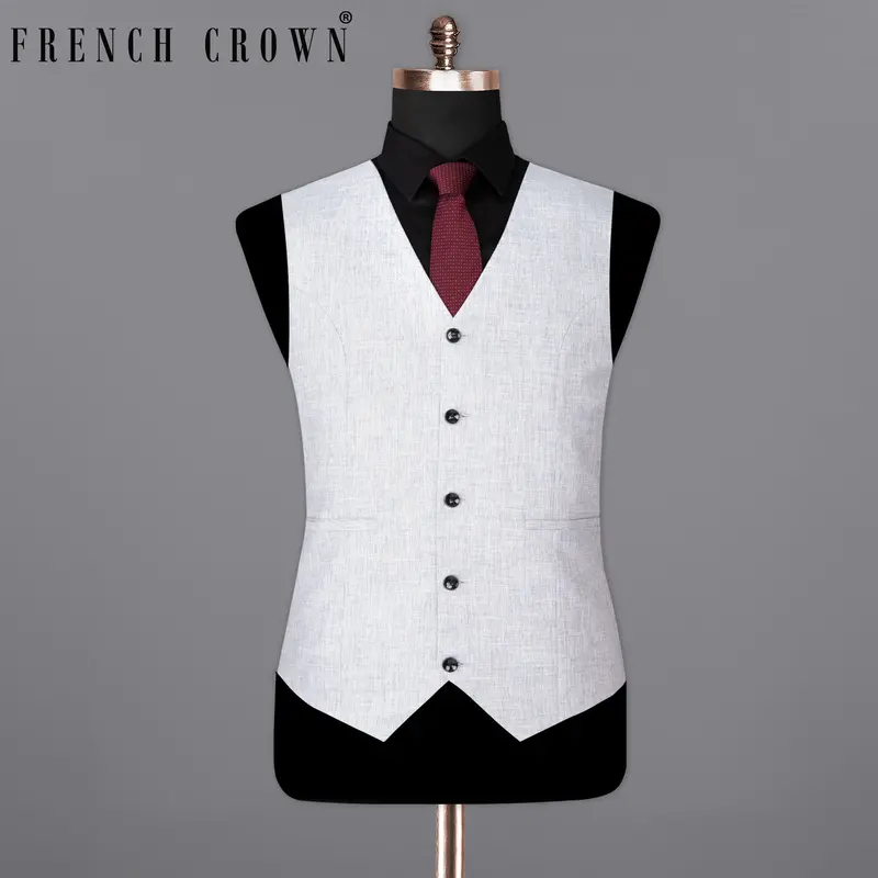 Solitude Subtle Plaid Premium Cotton Waistcoat 1