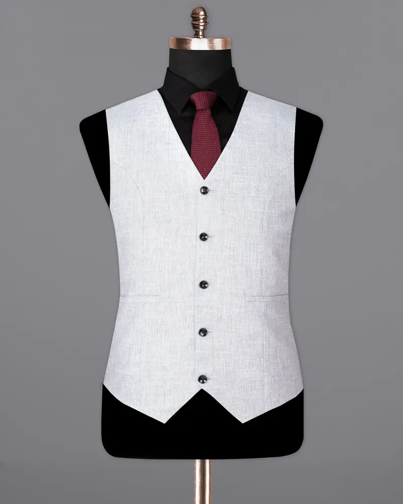 Solitude Subtle Plaid Premium Cotton Waistcoat 2