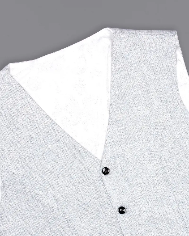 Solitude Subtle Plaid Premium Cotton Waistcoat 4