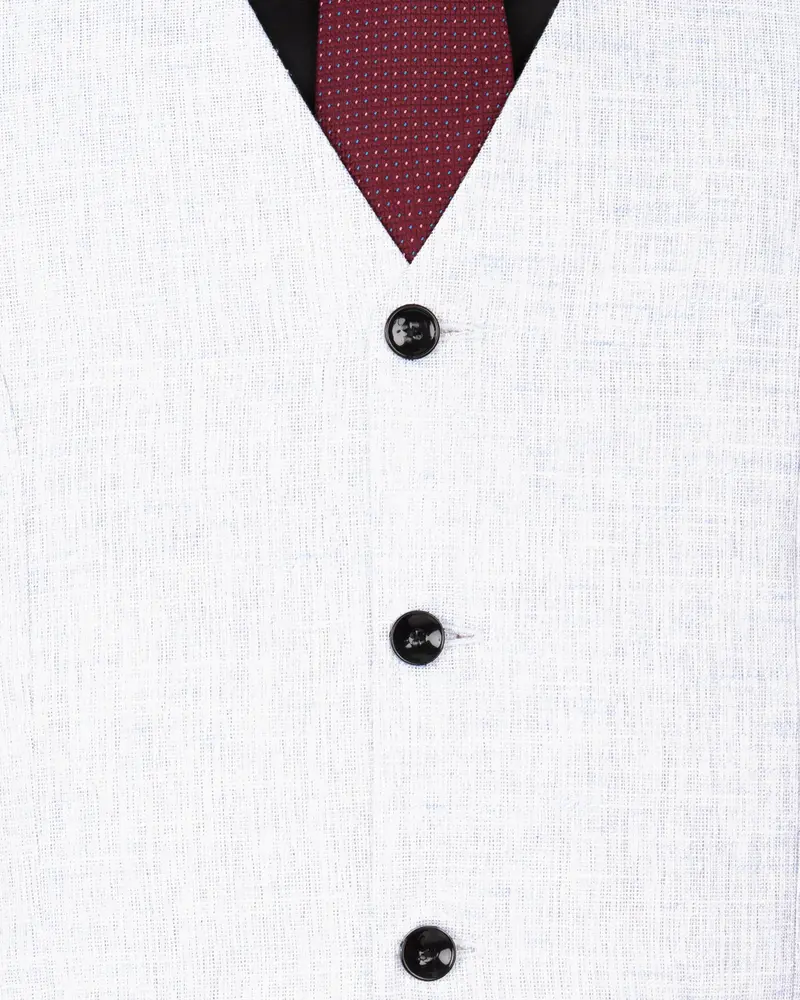 Solitude Subtle Plaid Premium Cotton Waistcoat 5