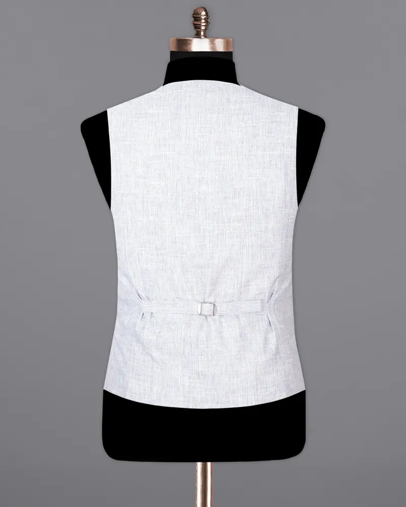 Solitude Subtle Plaid Premium Cotton Waistcoat 6