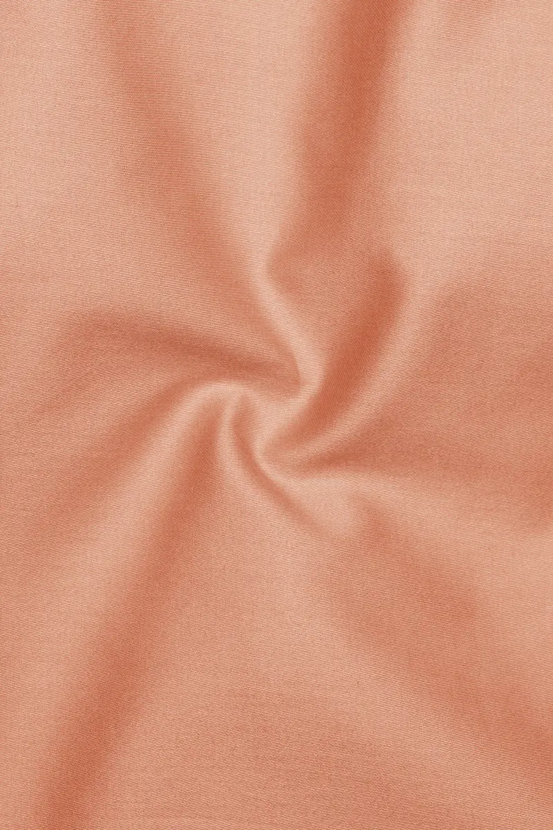Solvoro-Tumbleweed Orange Subtle Sheen Super Soft Premium Cotton Dress Shirt 3
