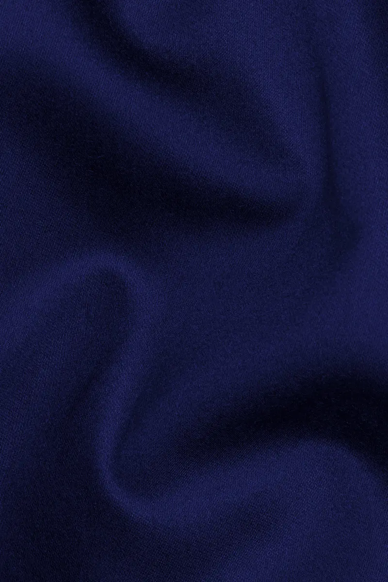 Space Blue Subtle Sheen Double Breasted Women's Suit 3