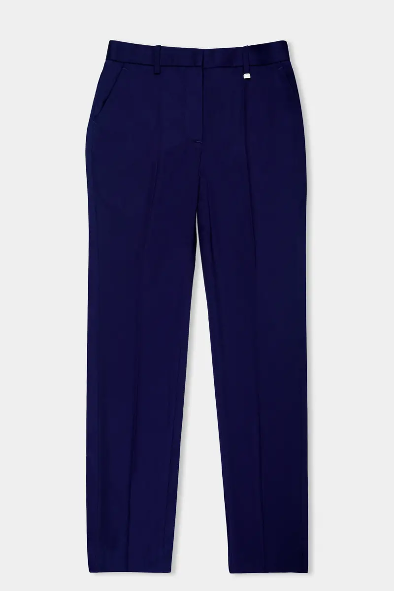 Space Blue Subtle Sheen Double Breasted Women's Suit 8