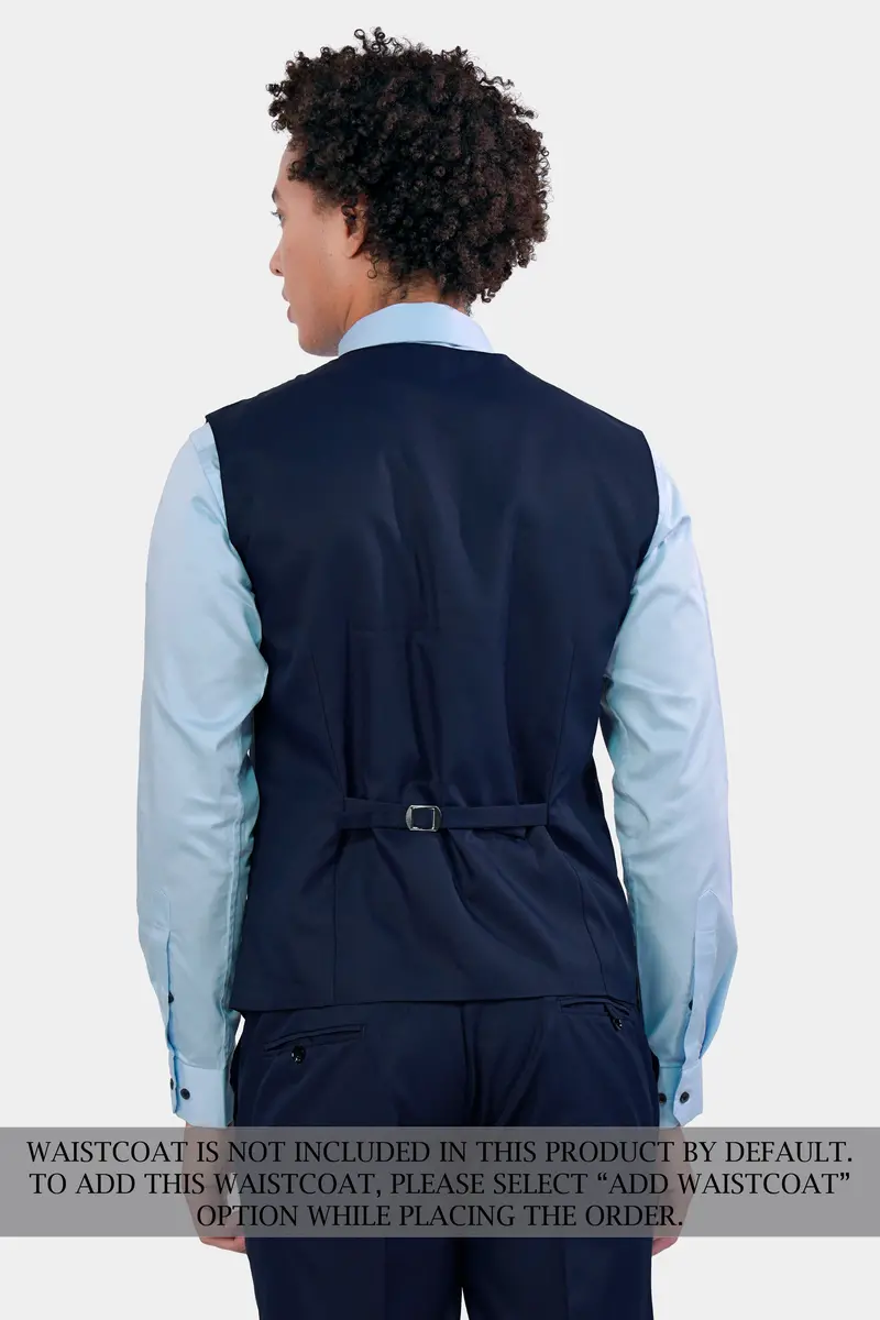 Space Cadet Blue Wool Rich Designer Suit 10