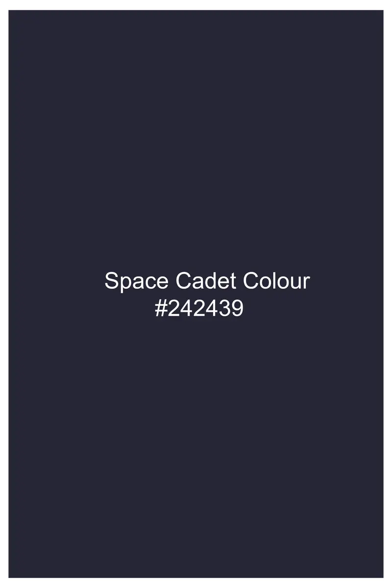 Space Cadet Blue Wool Rich Designer Suit 11
