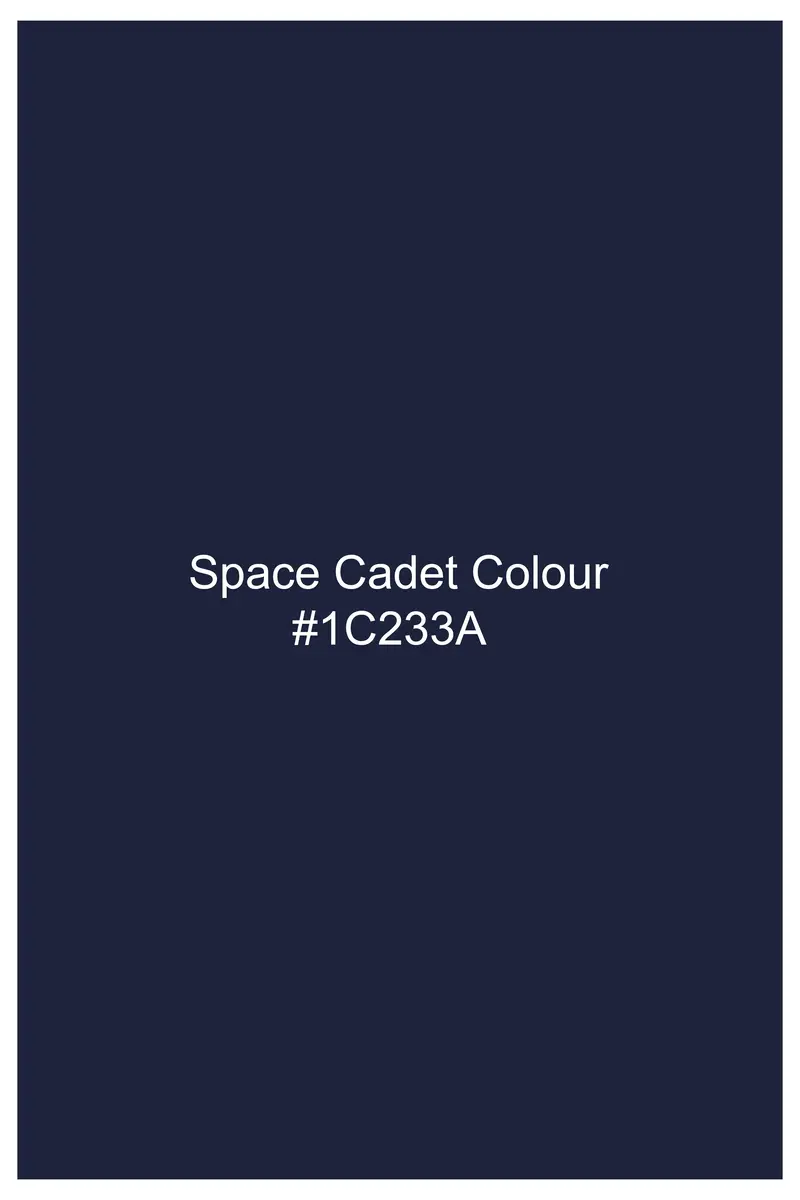 Space Cadet Blue Wool Rich Designer Suit 17