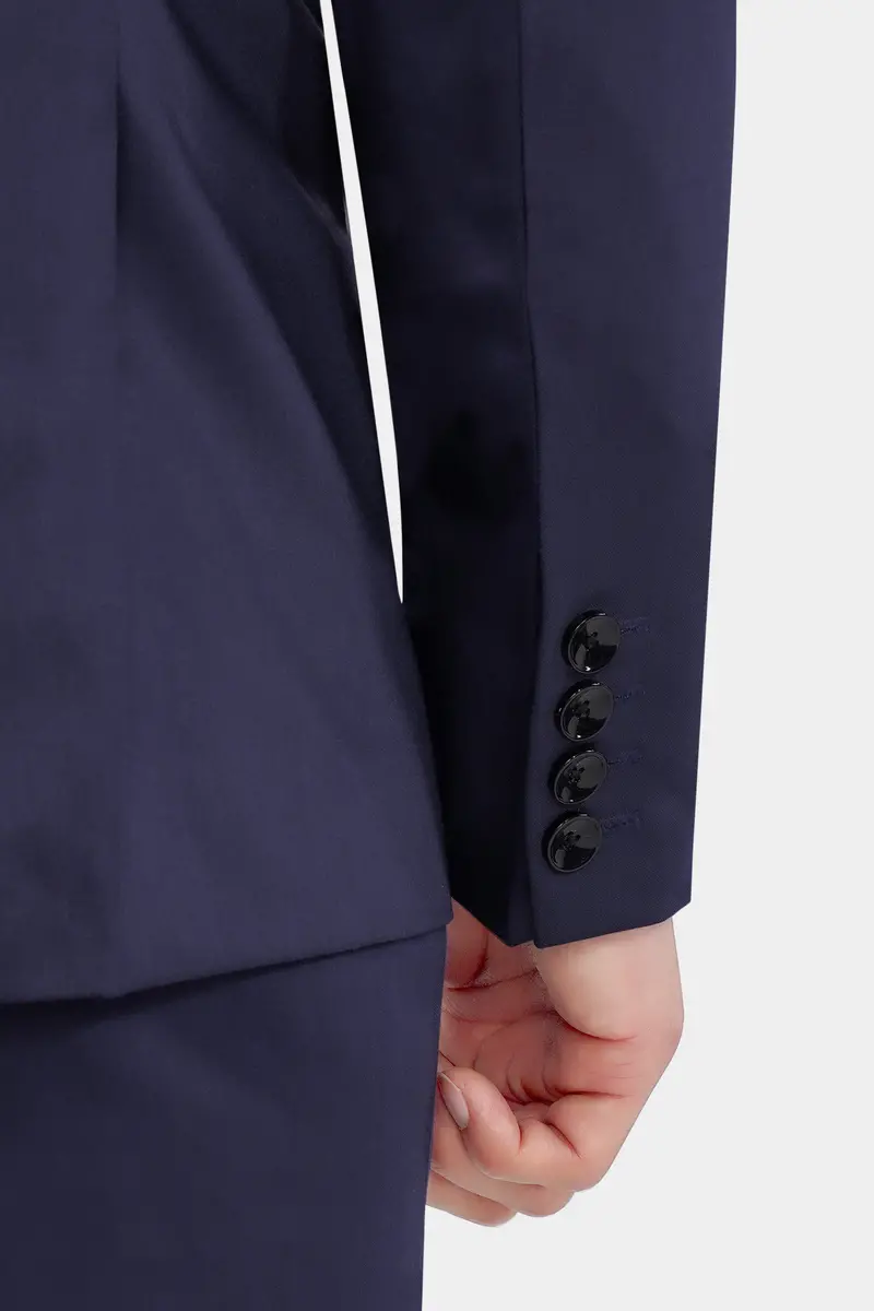 Space Cadet Blue Wool Rich Designer Suit 5
