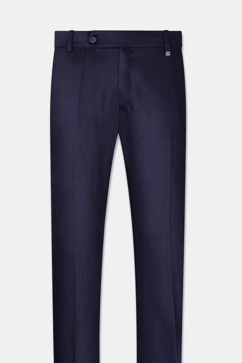 Space Cadet Blue Wool Rich Designer Suit 8