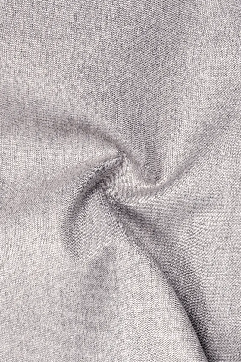 Spanish Gray Textured Wool Blend Pant 3