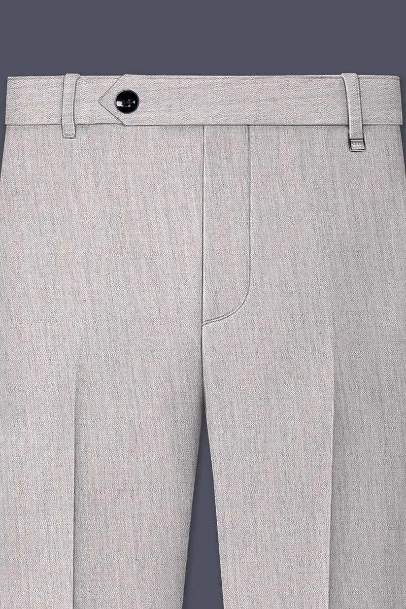 Spanish Gray Textured Wool Blend Pant 6
