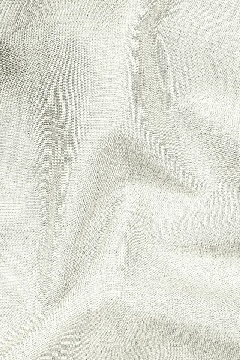 Spanish Gray Textured Wool Blend Single Breasted Suit 3