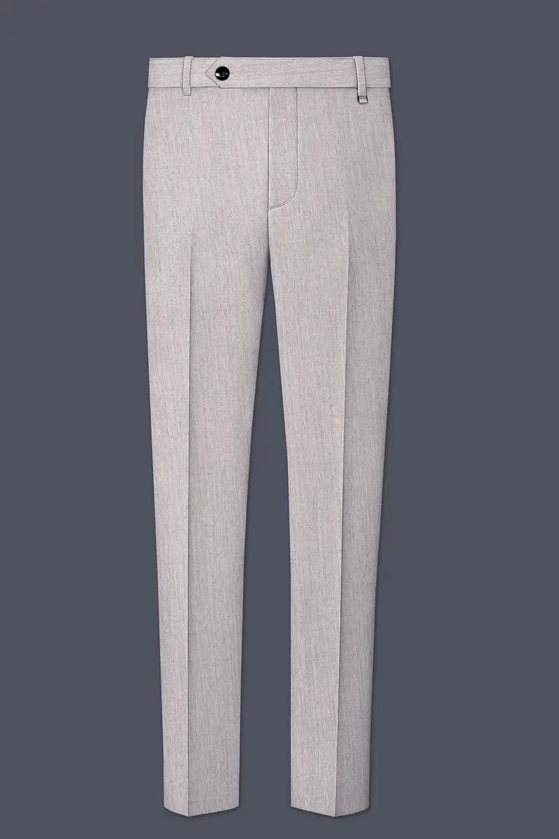 Spanish Gray Textured Wool Blend Suit 12