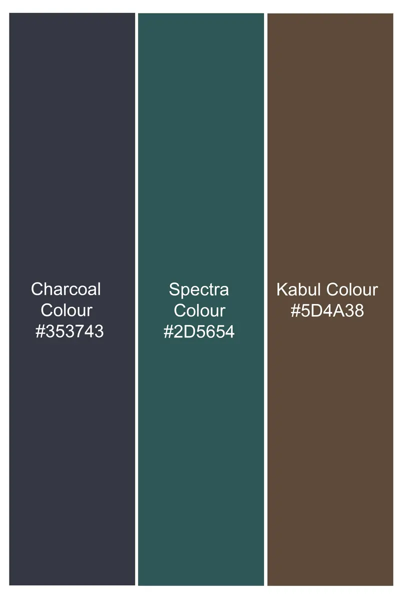 Spectra Green With Kabul Brown Camouflage Printed Royal Oxford Shirt 8
