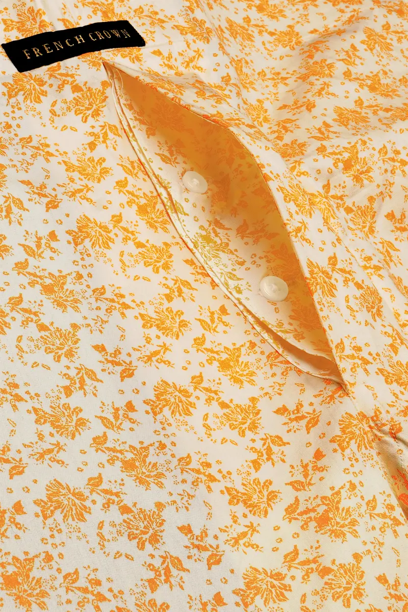 Spiced Citrus-Carrot Orange Printed Poplin Premium Cotton Boxer 4