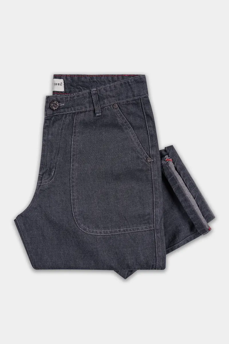 Spicy Gray Rinse Wash Cargo Denim 5