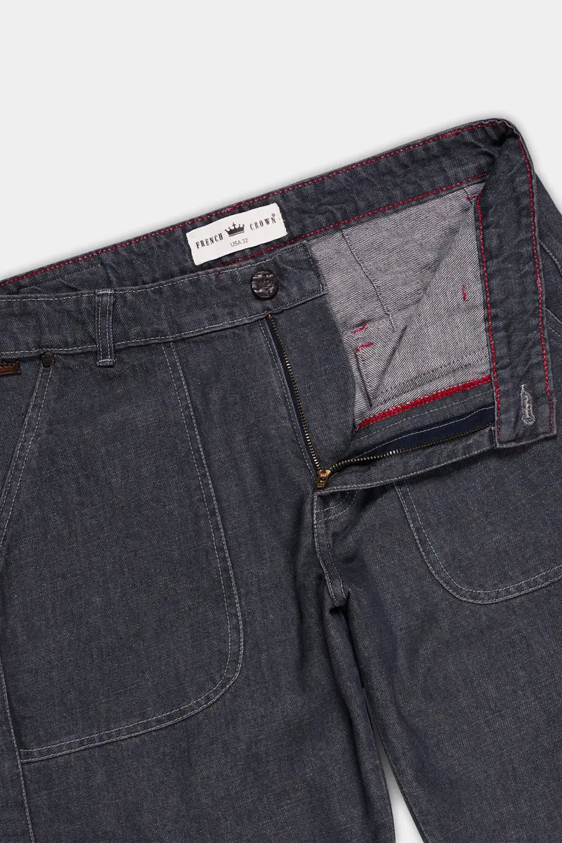 Spicy Gray Rinse Wash Cargo Denim 6