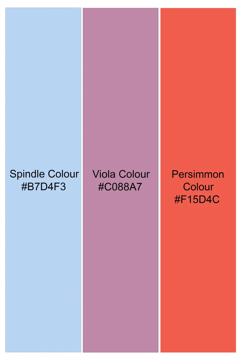 Spindle Blue Multicolor Soimoi Japan Crepe Patterned Super Soft Premium Cotton Shirt 8