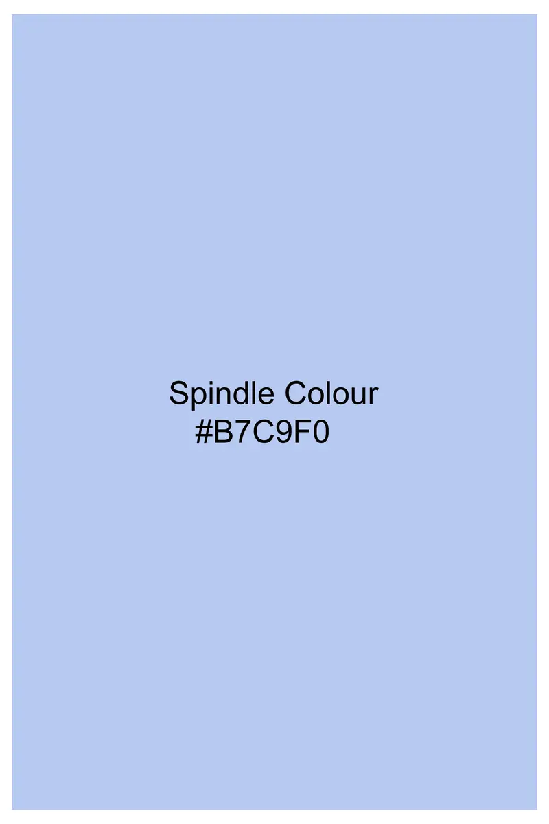 Spindle Blue Subtle Sheen Super Soft Premium Cotton Shirt 5