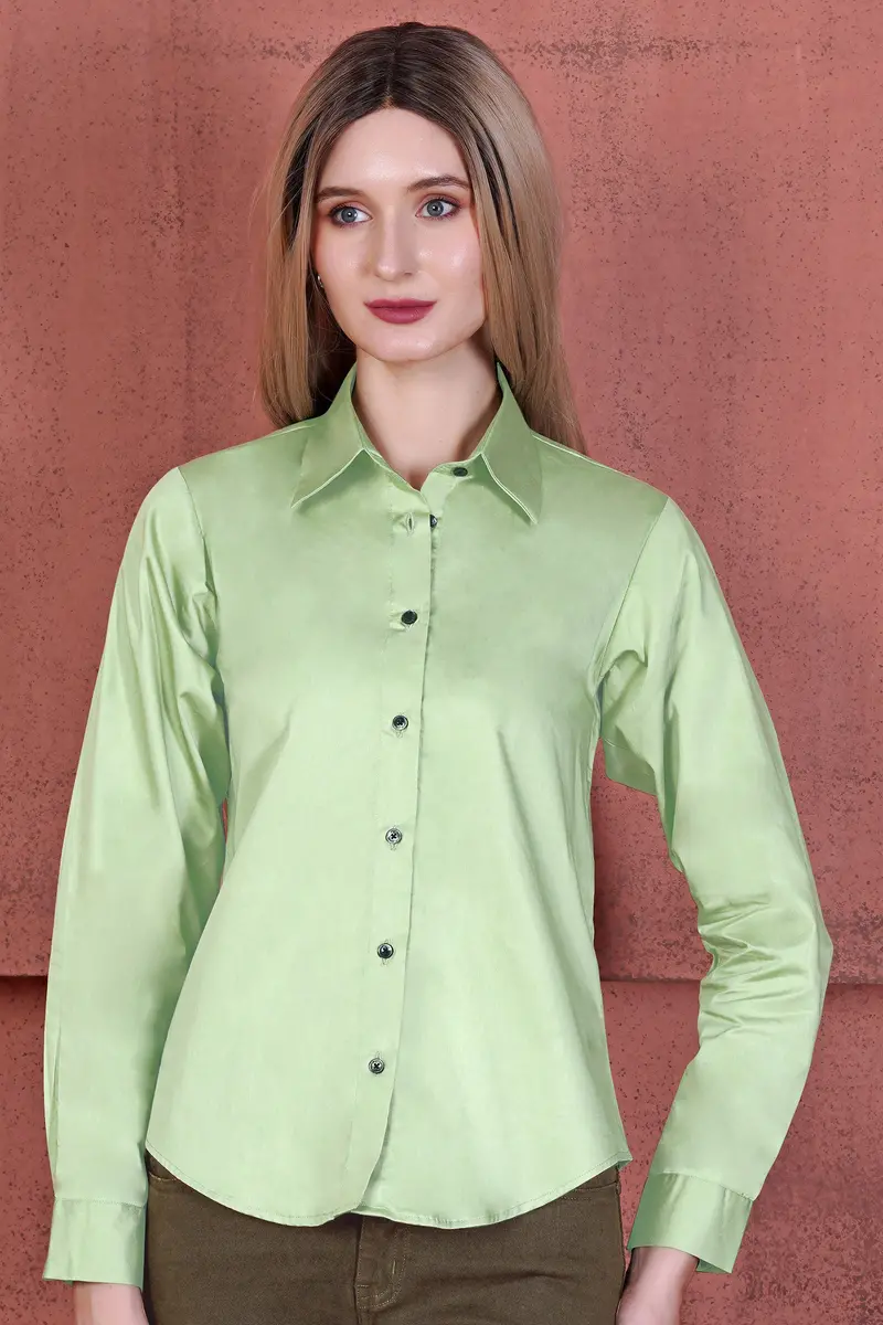 Sprout Green Premium Cotton Shirt 2