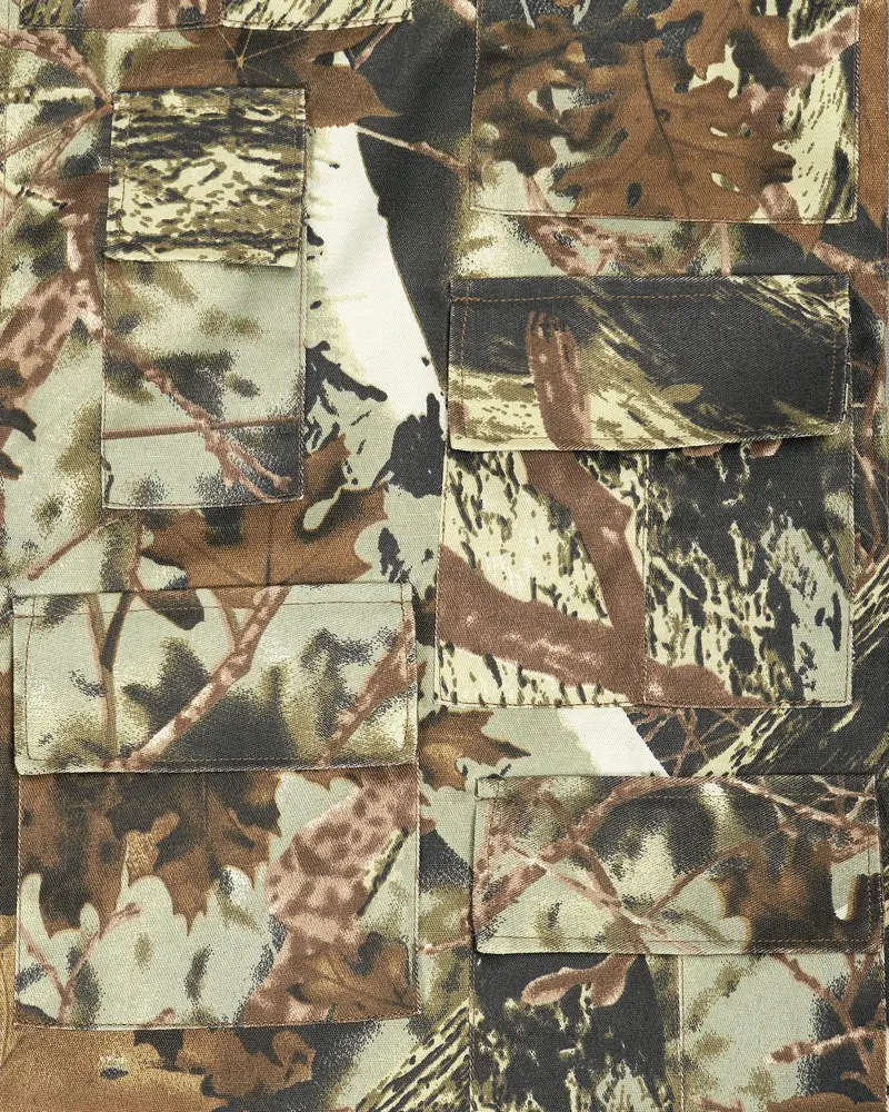 Sprout With Fuscous Green With Sand Dune Brown Tropical Textured Royal Oxford Designer Overshirt/Shacket 3