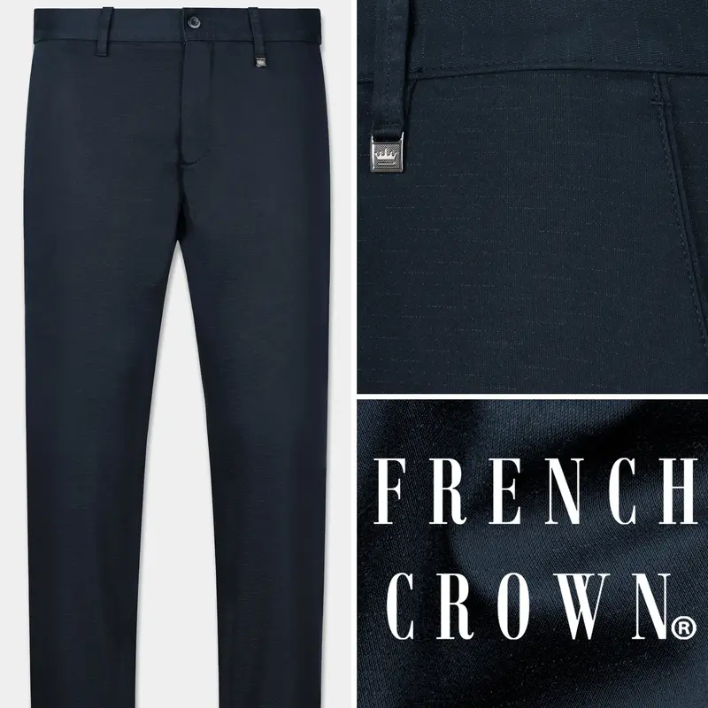 Spruce Blue Premium Cotton Chinos Pant 1