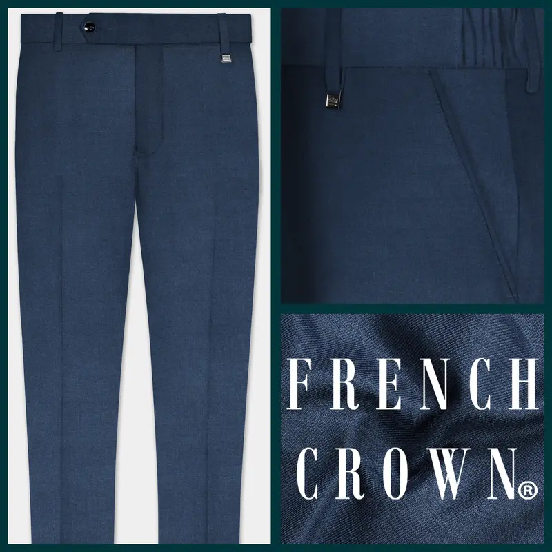 Spruce Blue Tweed Pant 1