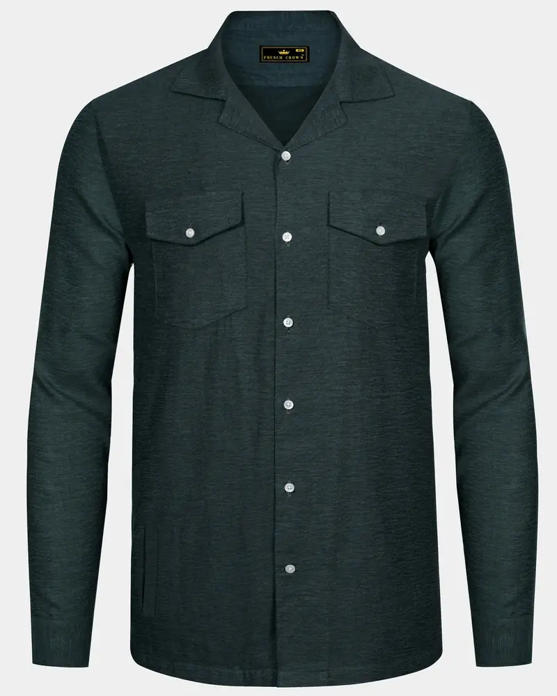 Spruce Green Royal Oxford Overshirt/Shacket 1