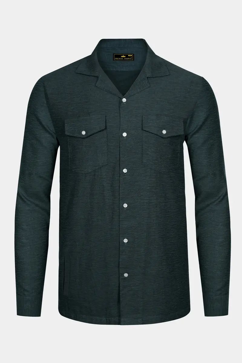 Spruce Green Royal Oxford Overshirt/Shacket 2
