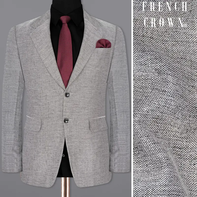 Spun Parl Gray Designer Blazer 1