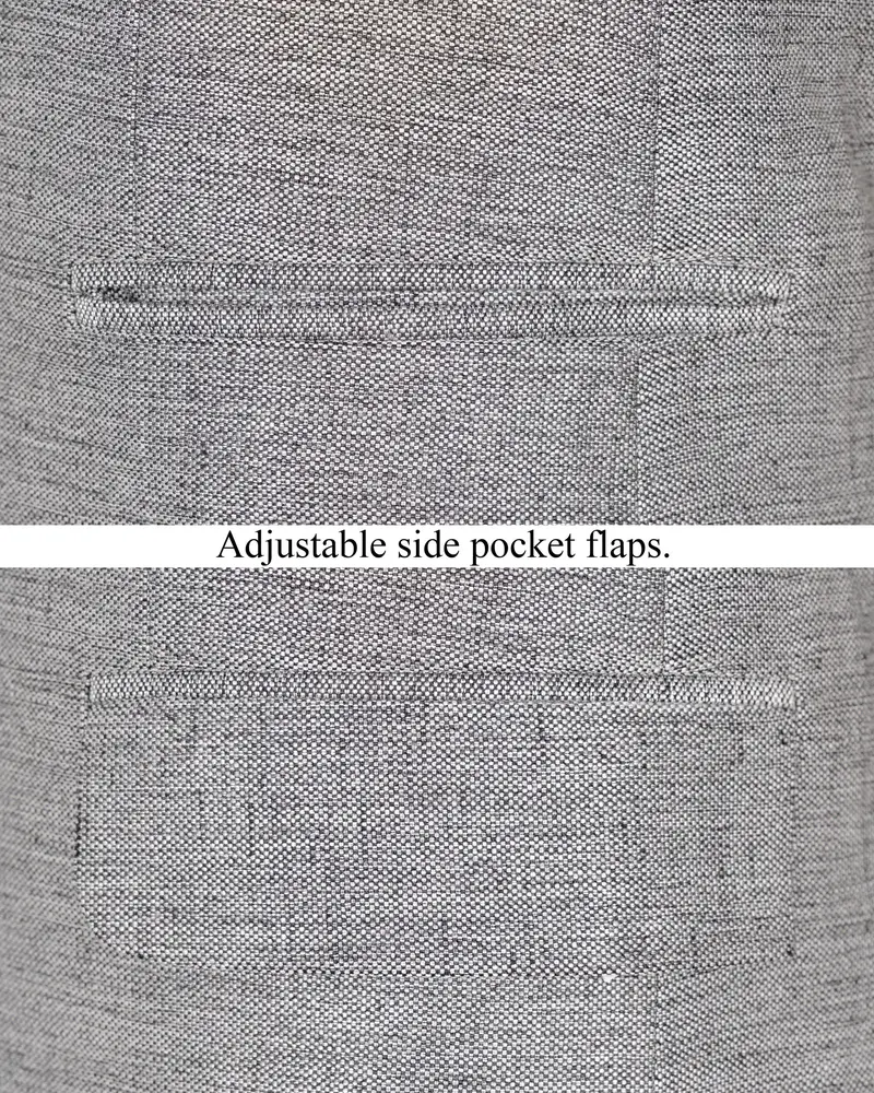 Spun Parl Gray Designer Blazer 5