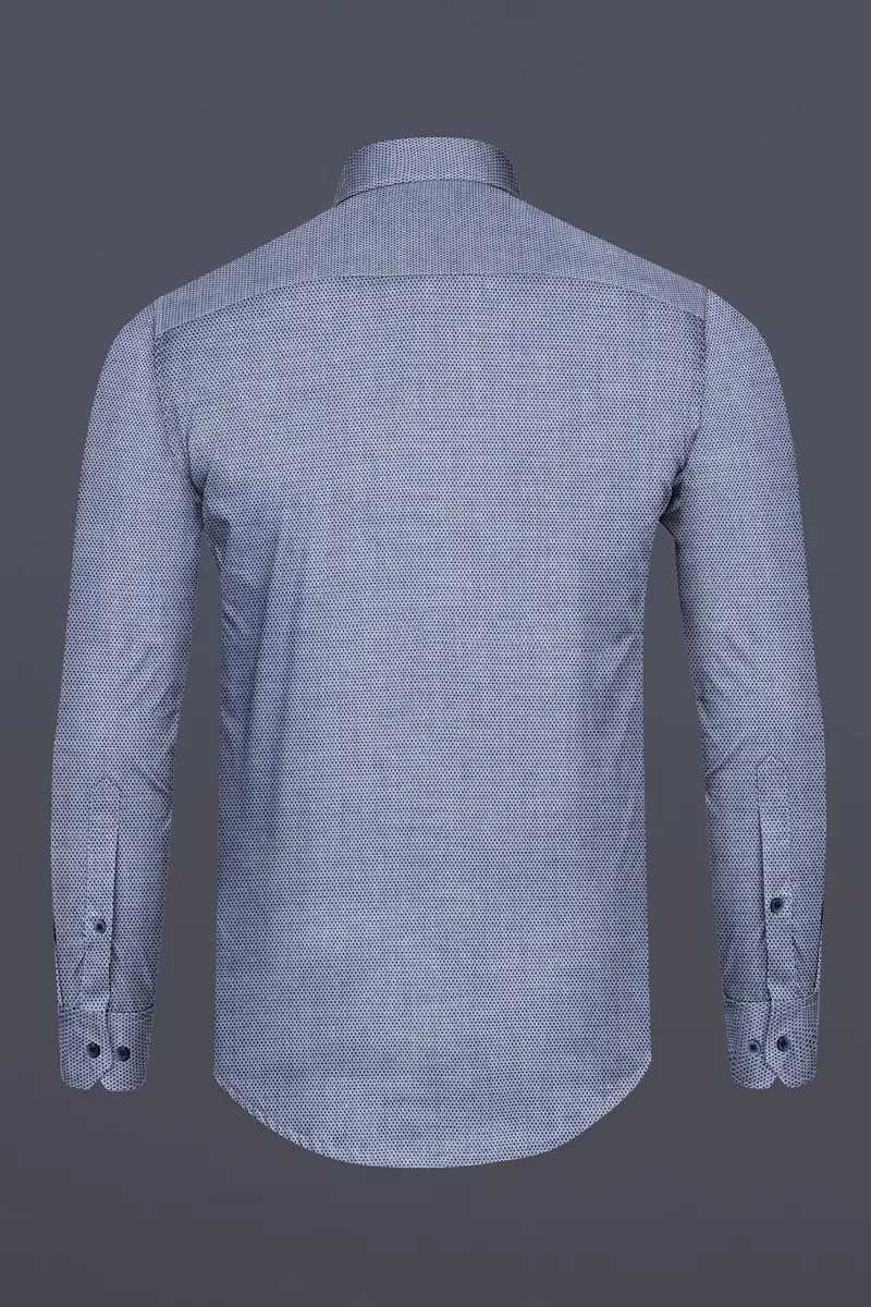 Spun Pearl Dobby Textured Premium Giza Cotton Shirt 5
