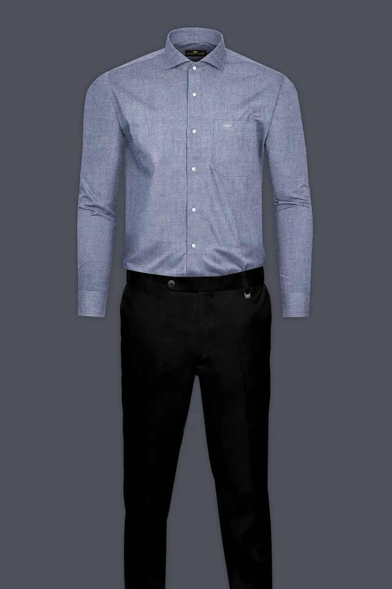 Spun Pearl Dobby Textured Premium Giza Cotton Shirt 6