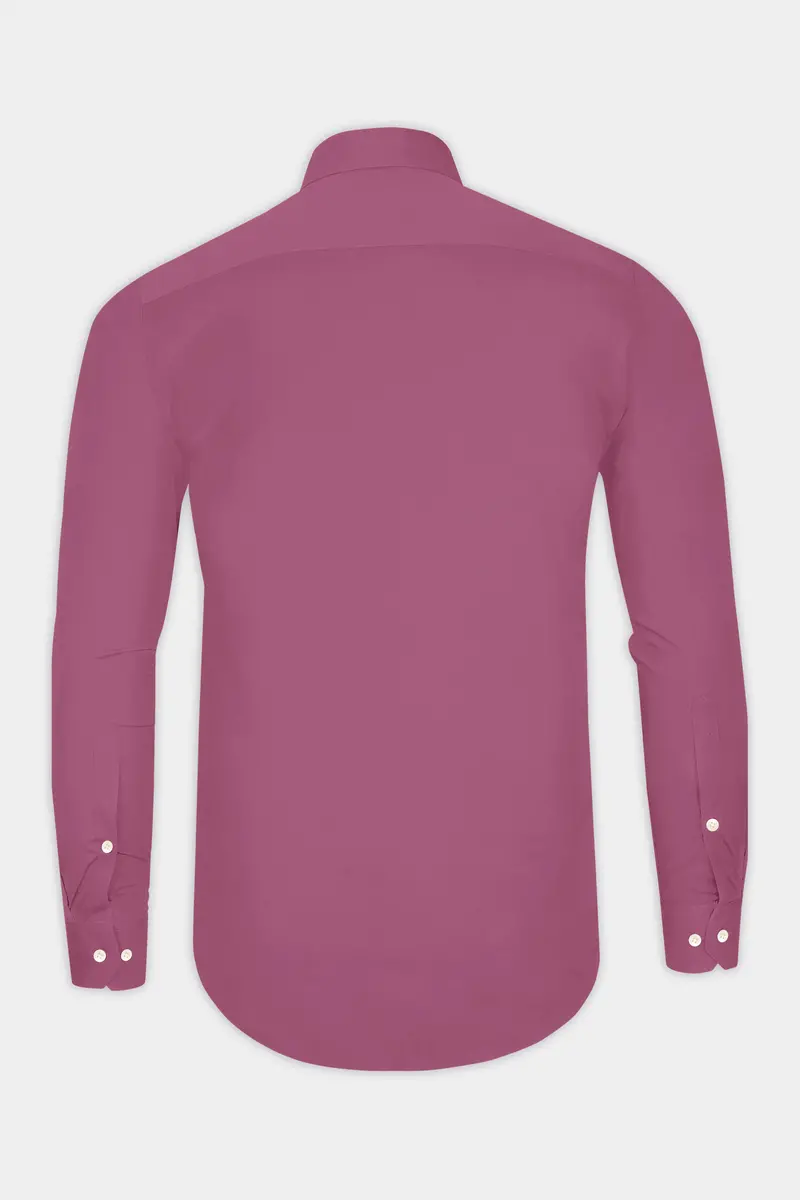Stelloro-Cosmic Pink Subtle Sheen Super Soft Premium Cotton Tuxedo Dress Shirt 7