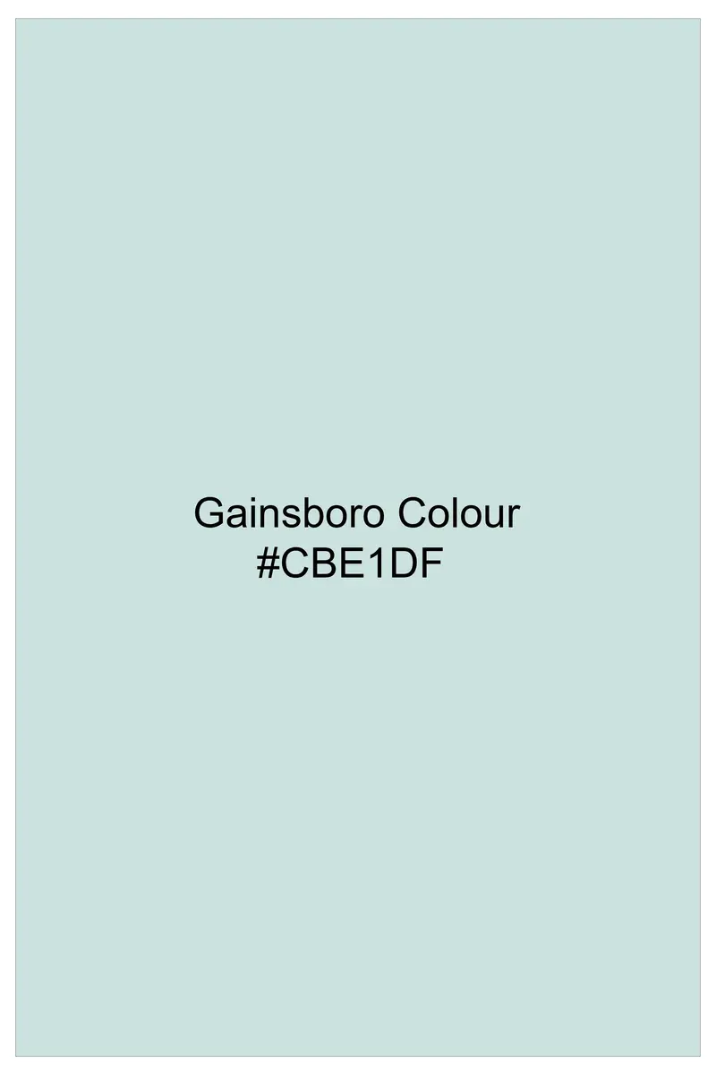 Sterling-Gainsboro Gray Subtle Sheen Super Soft Premium Cotton Tuxedo Dress Shirt 9