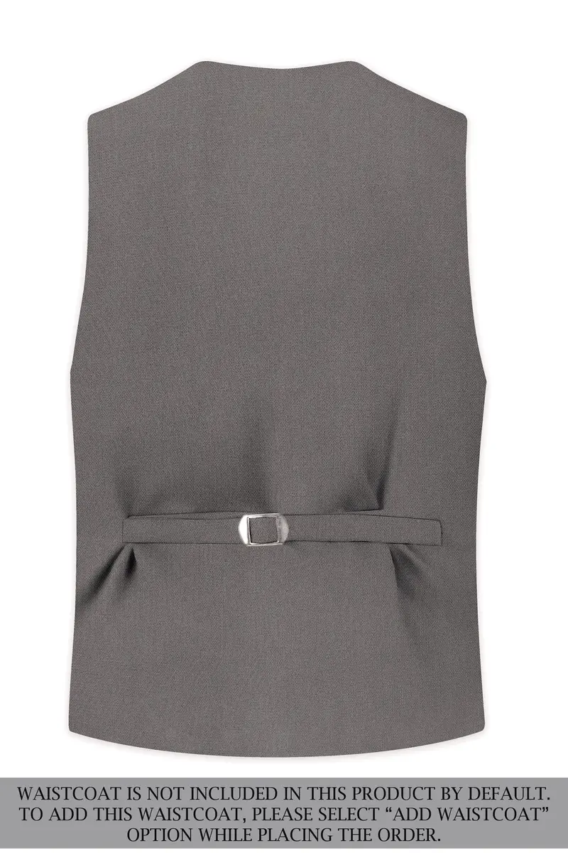 Sterling-Ironside Gray Diamond Textured Wool Rich Slight Stretch Double Breasted Suit 17