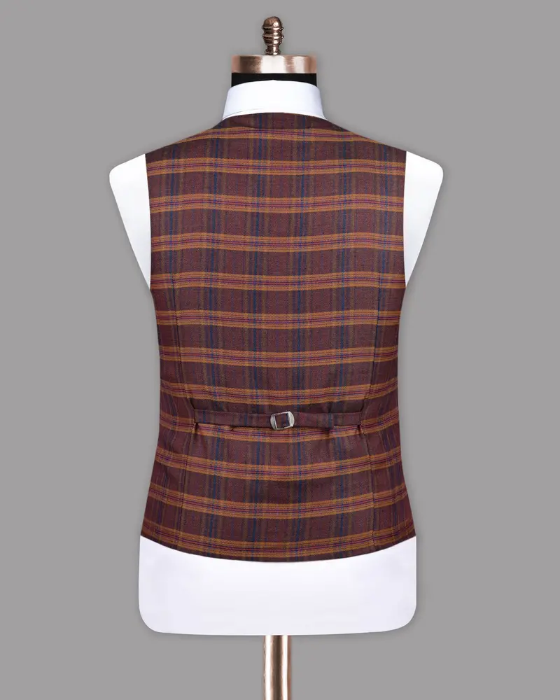 Stiletto Multi-Color Horizontal Striped Tweed Waistcoat 6
