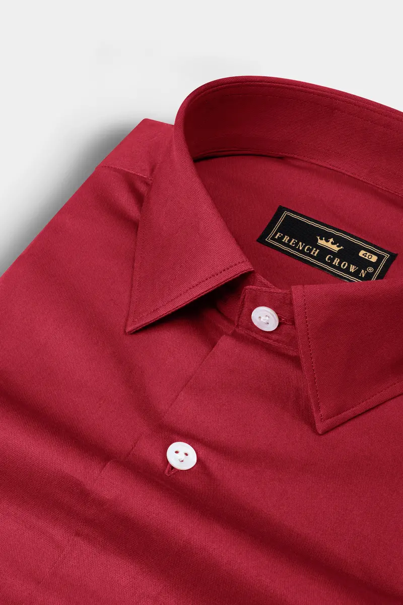 Stiletto Red Royal Oxford Cotton Shirt 1
