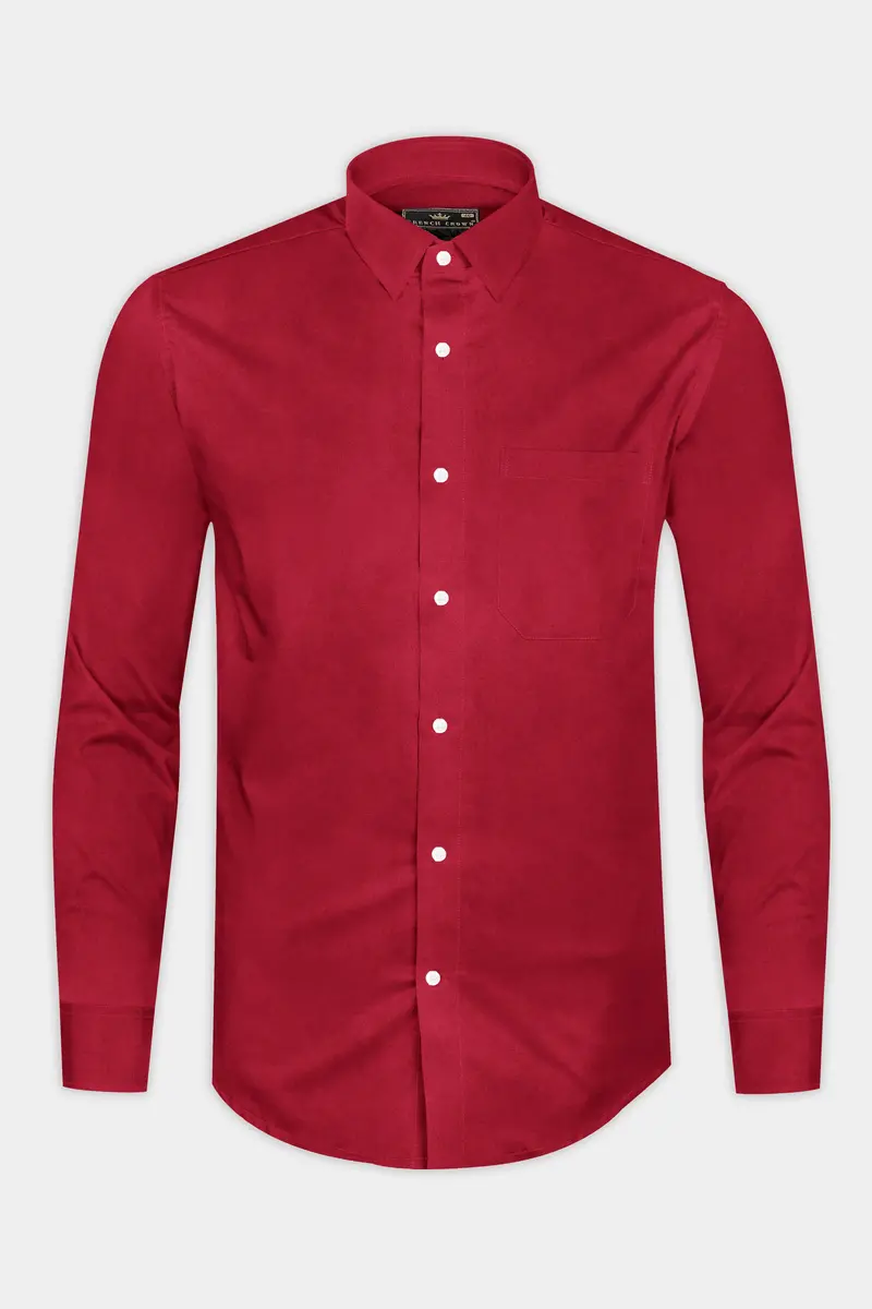 Stiletto Red Royal Oxford Cotton Shirt 4
