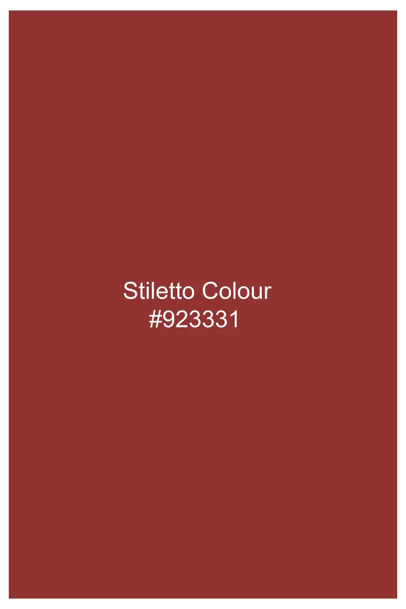 Stiletto Red Twill Premium Cotton Shorts 7