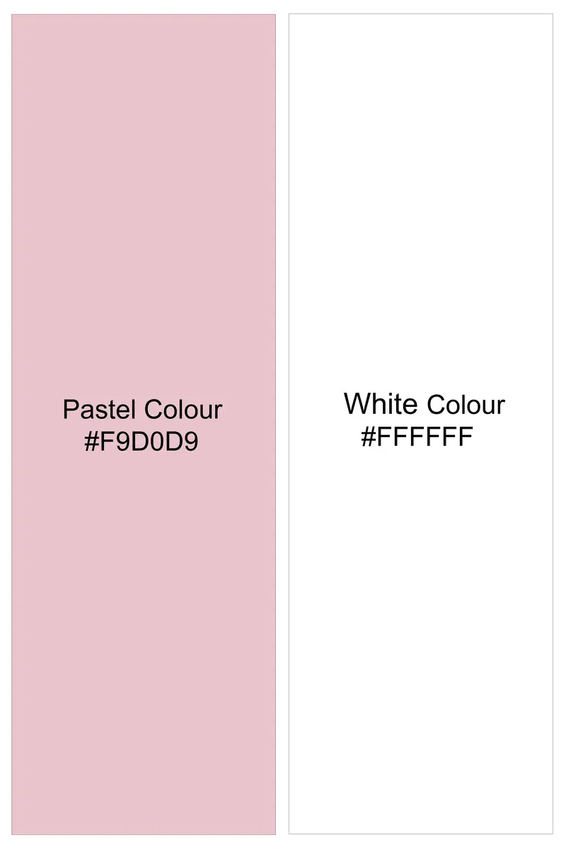 Stingaze-Pastel Pink And Bright White Scorpions Printed Super Soft Premium Semi Dress Shirt 7